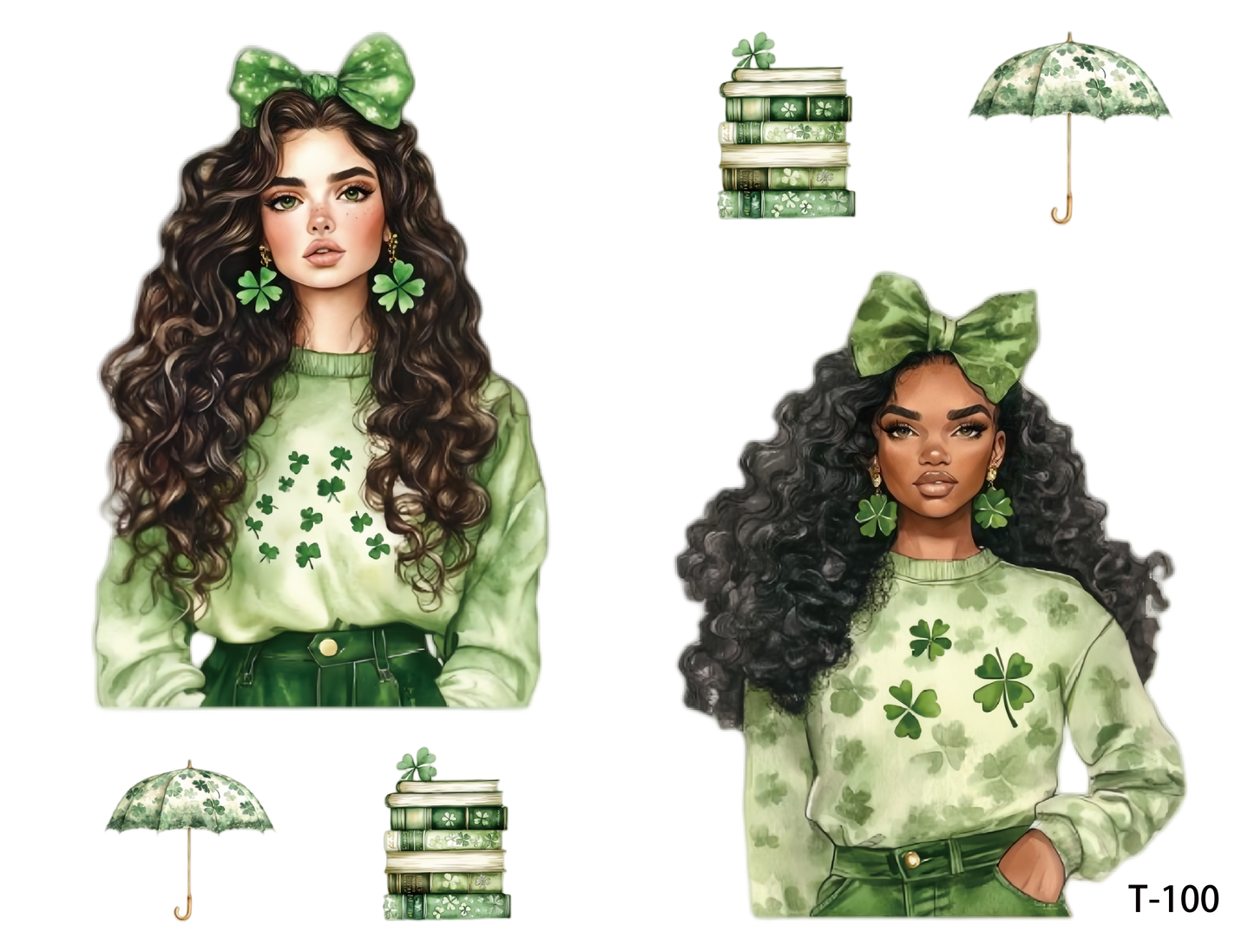 T091-T100 3D pre-cut embossed sticker 1pcs(4.92*3.74 inch) T100