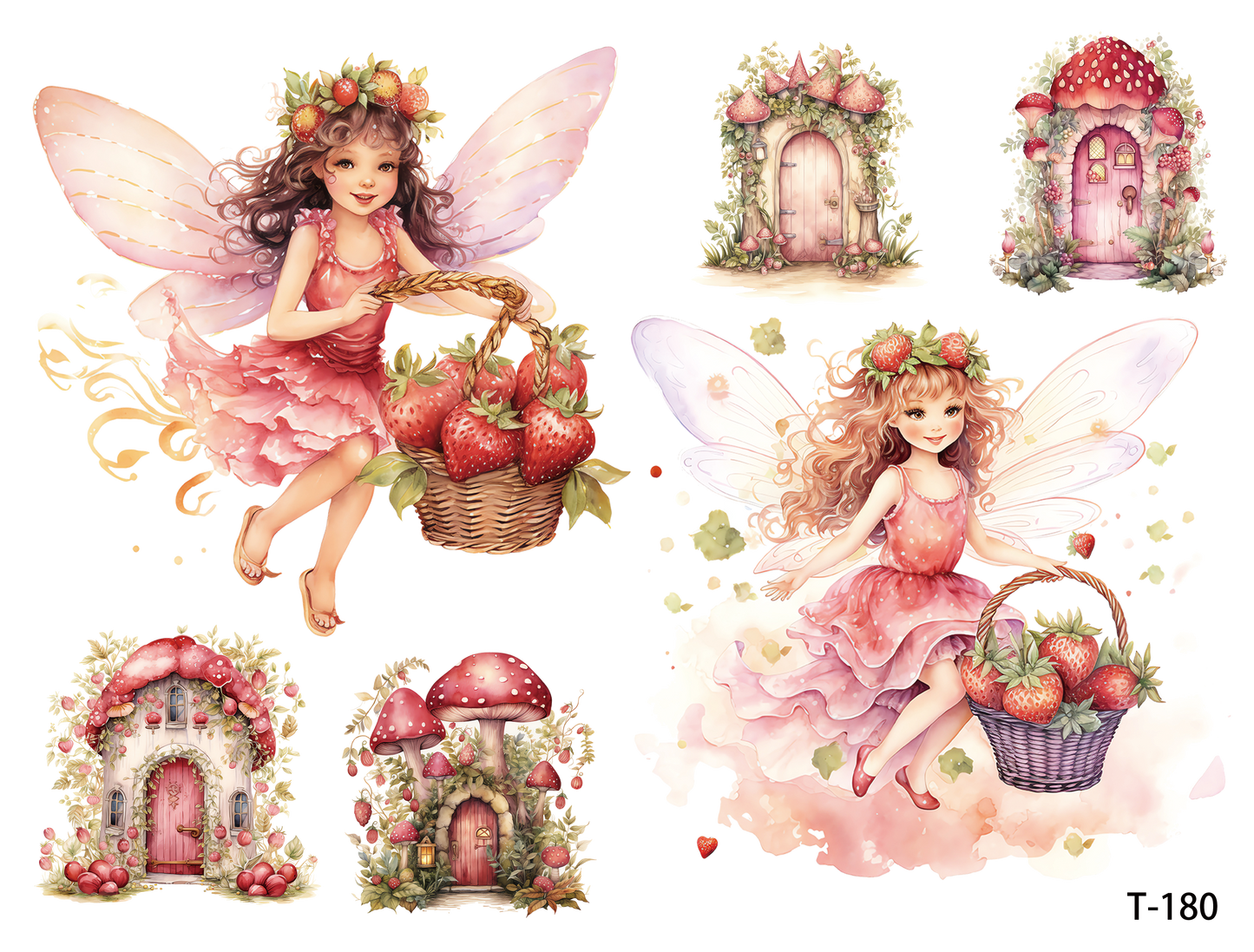 T171-T180 3D pre-cut embossed sticker 1pcs(4.92*3.74 inch) T180