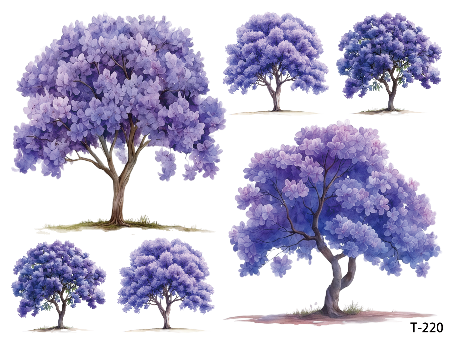 T211-T220 3D pre-cut embossed sticker 1pcs(4.92*3.74 inch) T220