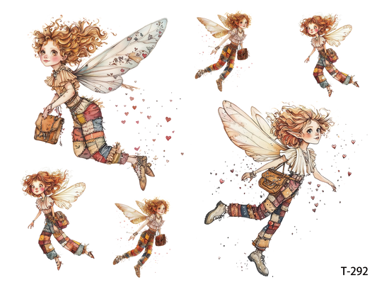 T291-T300 3D pre-cut embossed sticker 1pcs(4.92*3.74 inch) T292