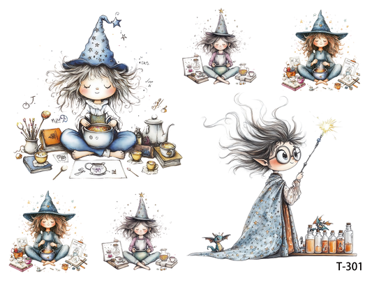 T301-T310 3D pre-cut embossed sticker 1pcs(4.92*3.74 inch) T301