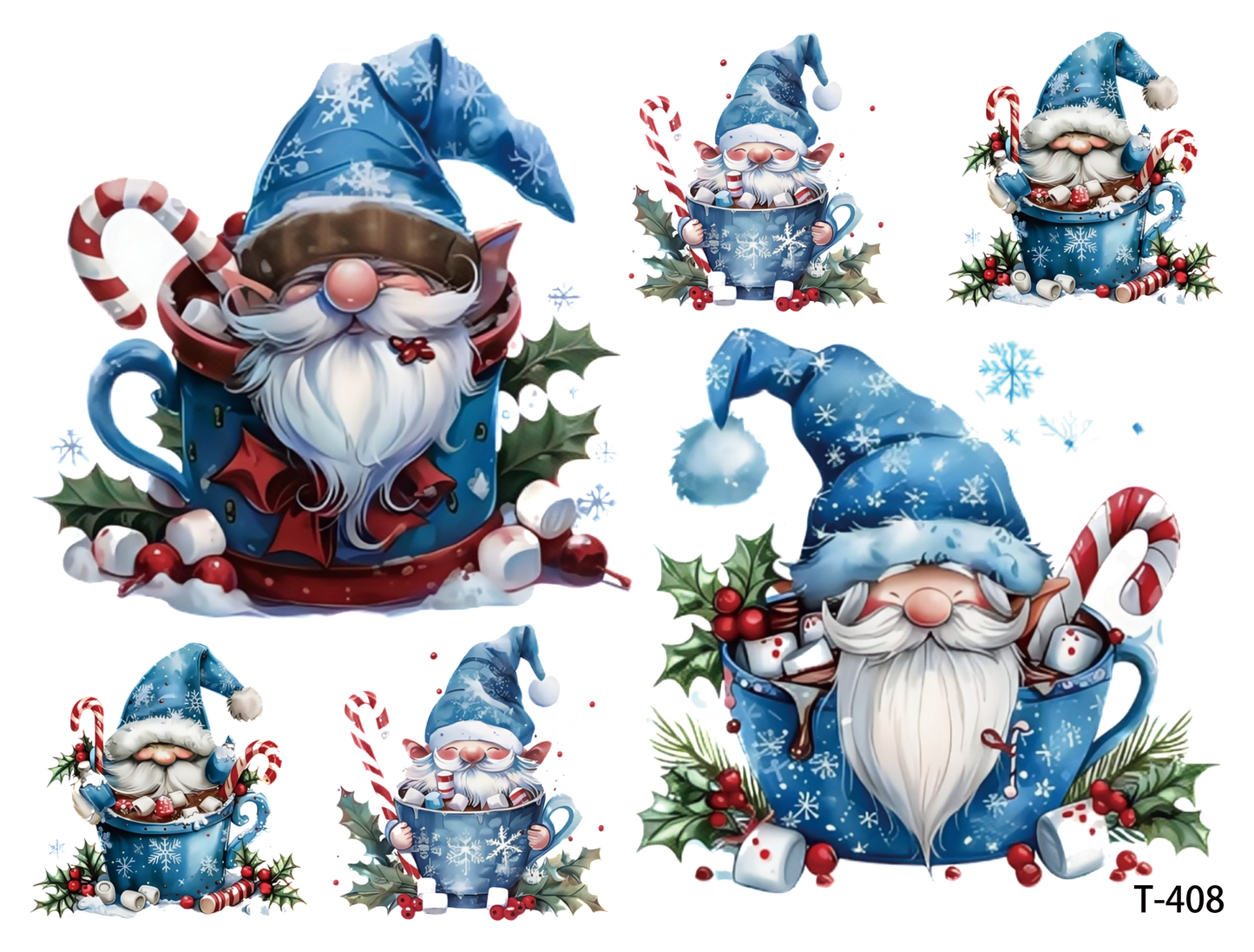 T401-T408 3D pre-cut embossed sticker 1pcs(4.92*3.74 inch) T408