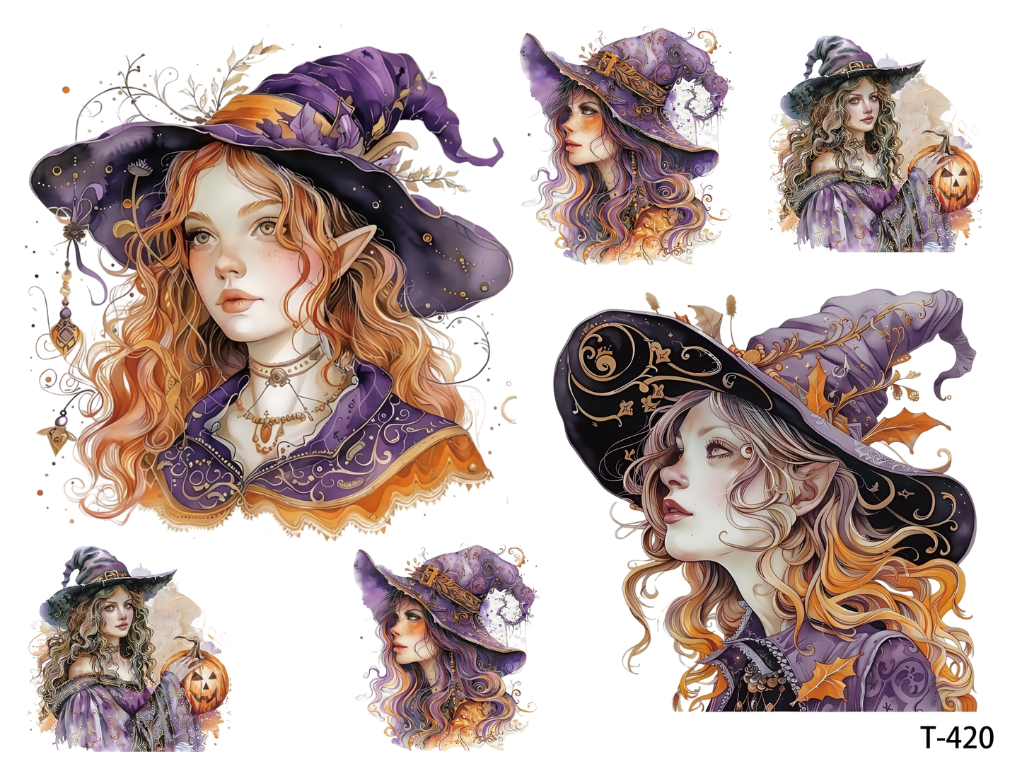 T4111-T420 3D pre-cut embossed sticker 1pcs (4.92*3.74 inch) T420