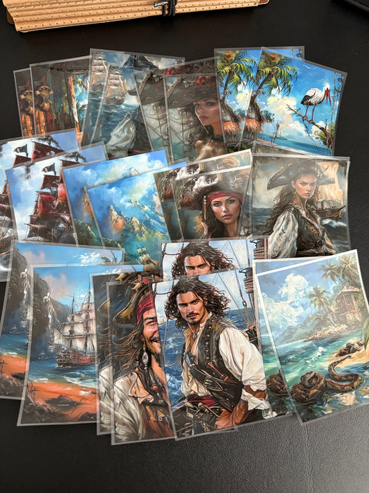 X04 PET background sticker junk journal, scrapbooking,bullet journal, card making 1pack 24 pcs (pattern size 6.4*8.7 cm)