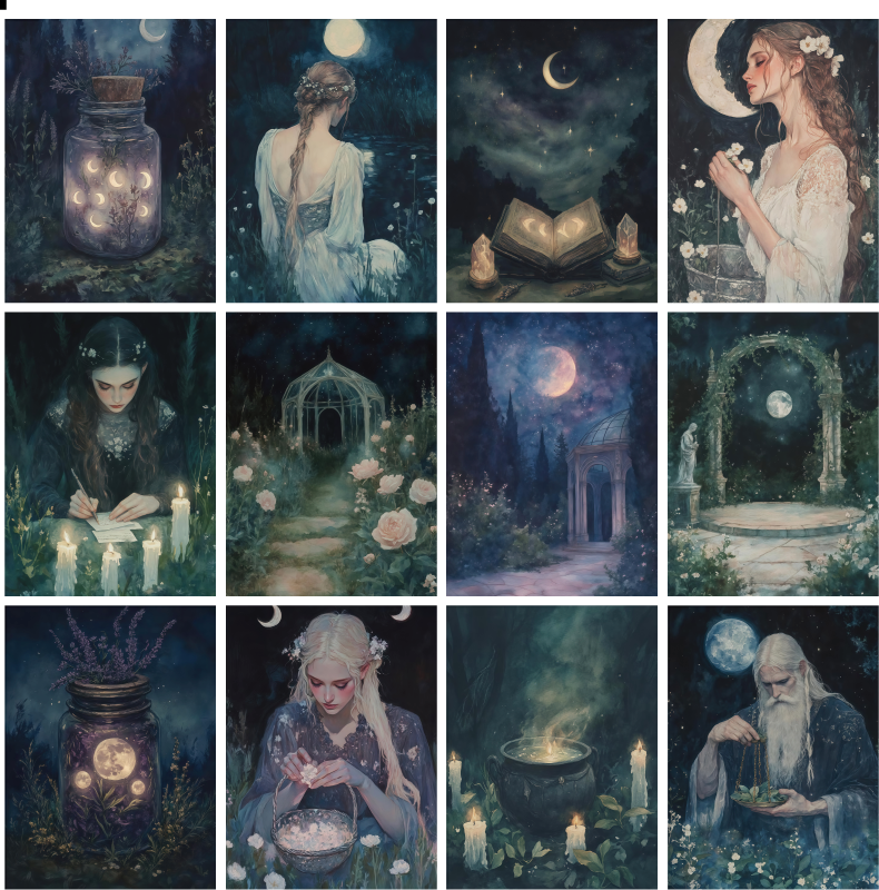 X14 PET background sticker junk journal, scrapbooking,bullet journal, card making 1pack 24 pcs (pattern size 6.4*8.7 cm)