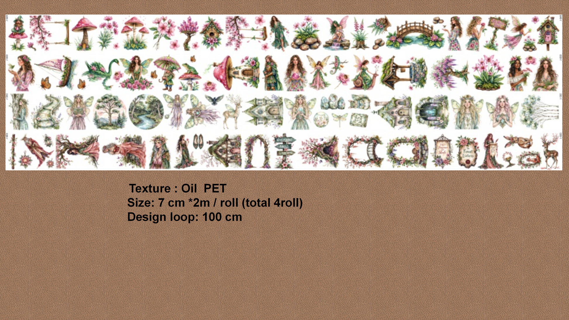 Pink Garden Forest Fairies Journal Stickers Craft Supplies Planner Supplies for Creative Projects