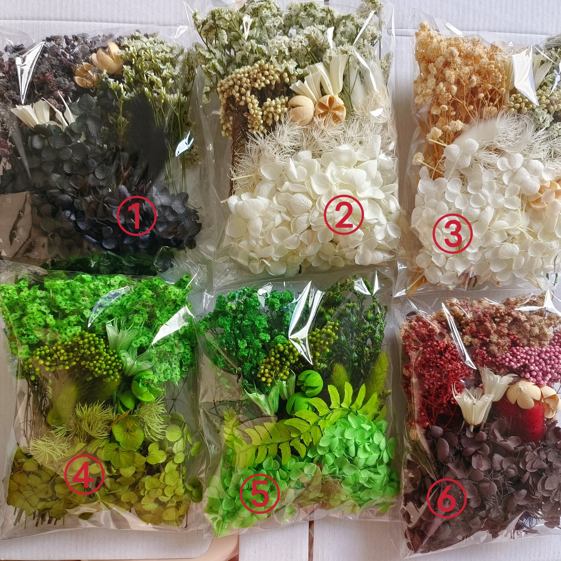 dried flower DIY material pack(claim on website or live,note number)