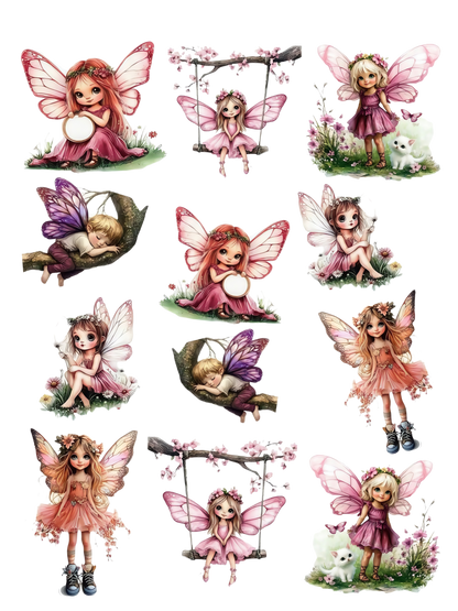 embossed sticker book 1 pink