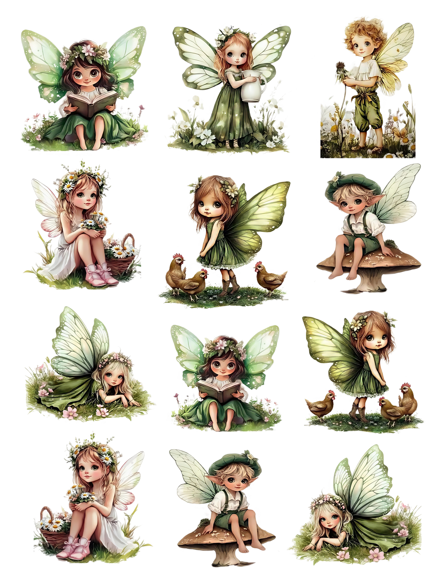 embossed sticker book 1 green 1