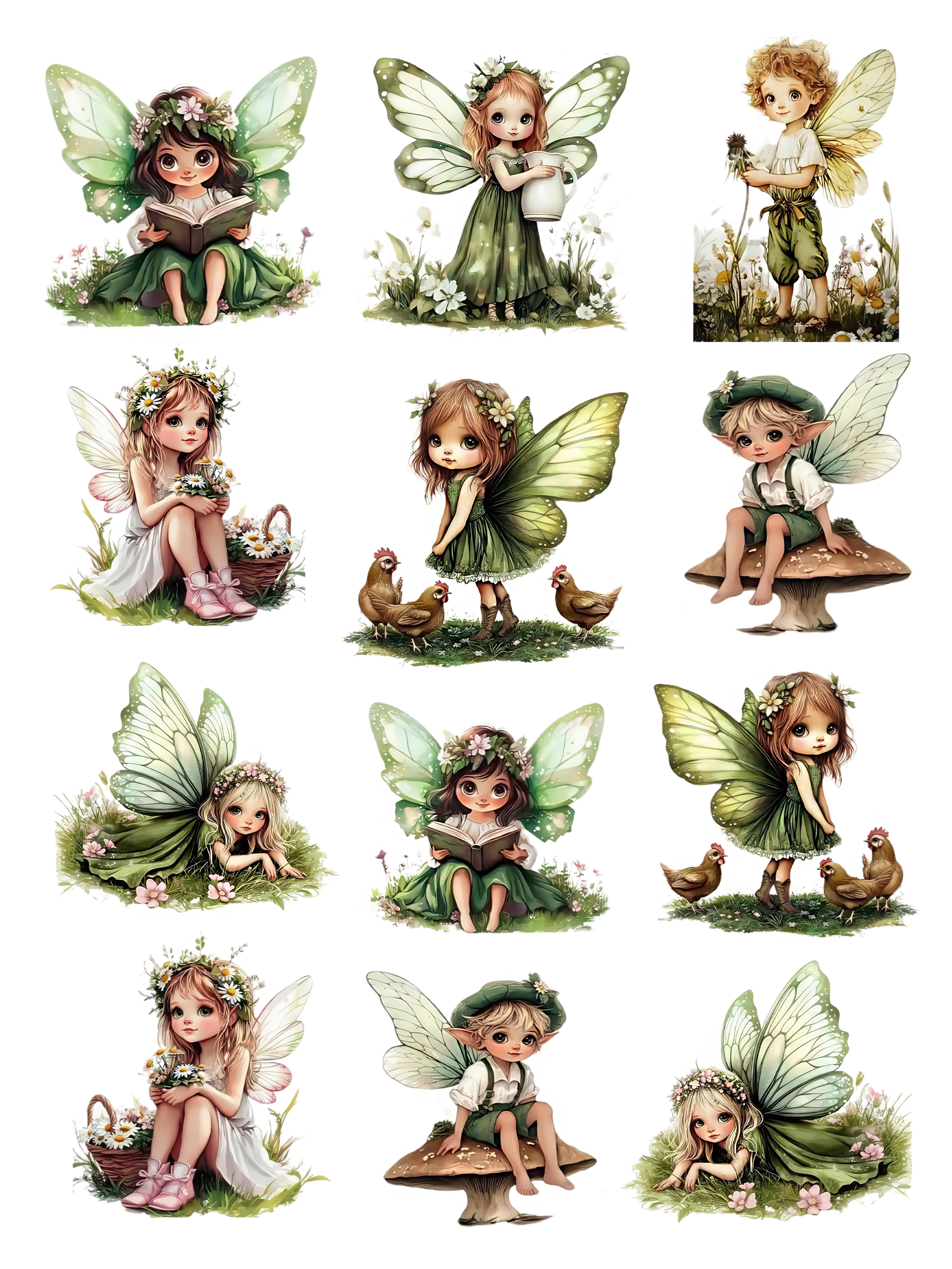 embossed sticker book 1 green 1