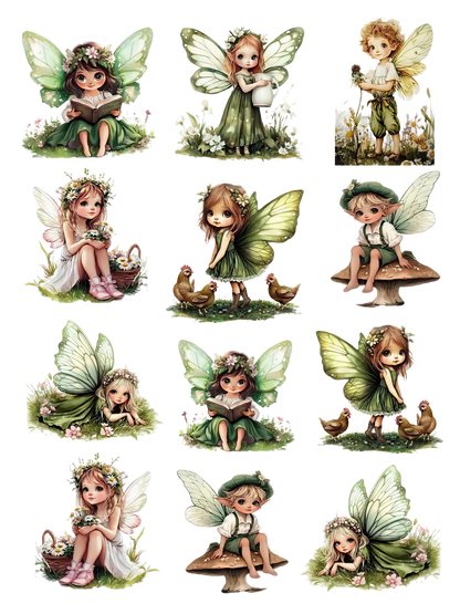 embossed sticker book 1 green 1