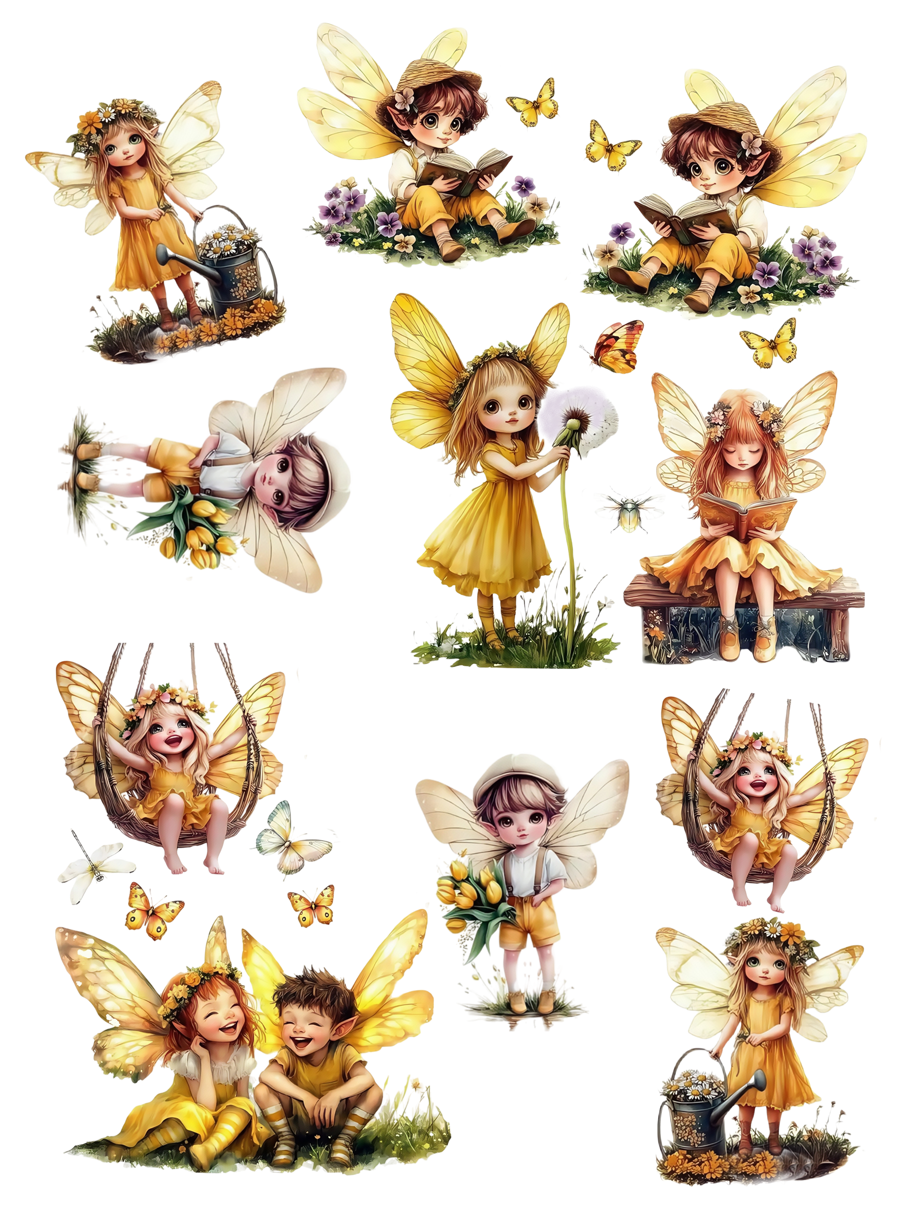 embossed sticker book 1 yellow