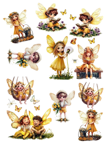 embossed sticker book 1 yellow