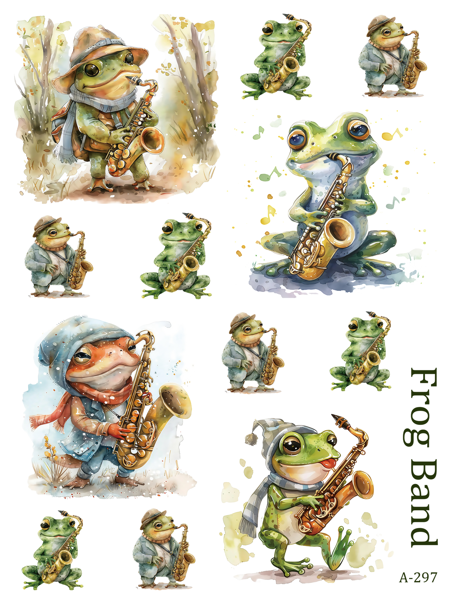 A297-A307 embossed sticker A297 embossed sticker