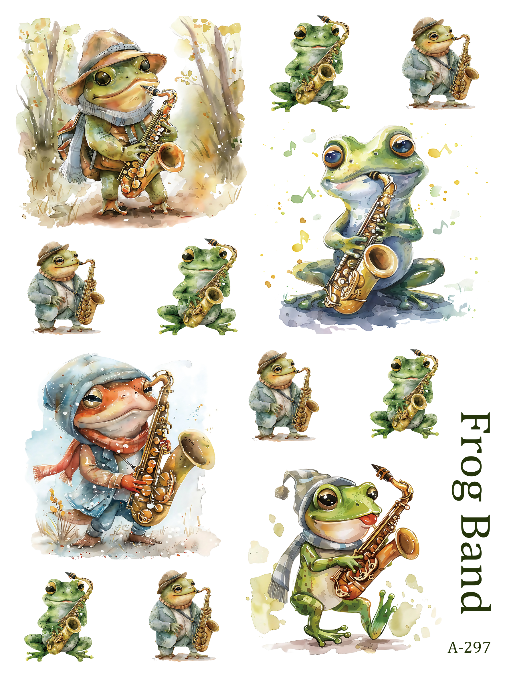 A297-A307 embossed sticker A297 embossed sticker