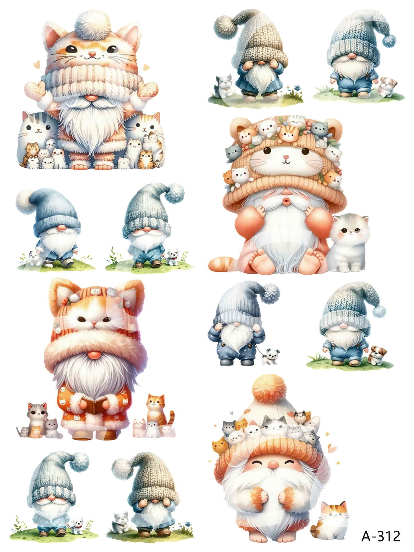 A308-A318 embossed sticker A312 embossed sticker