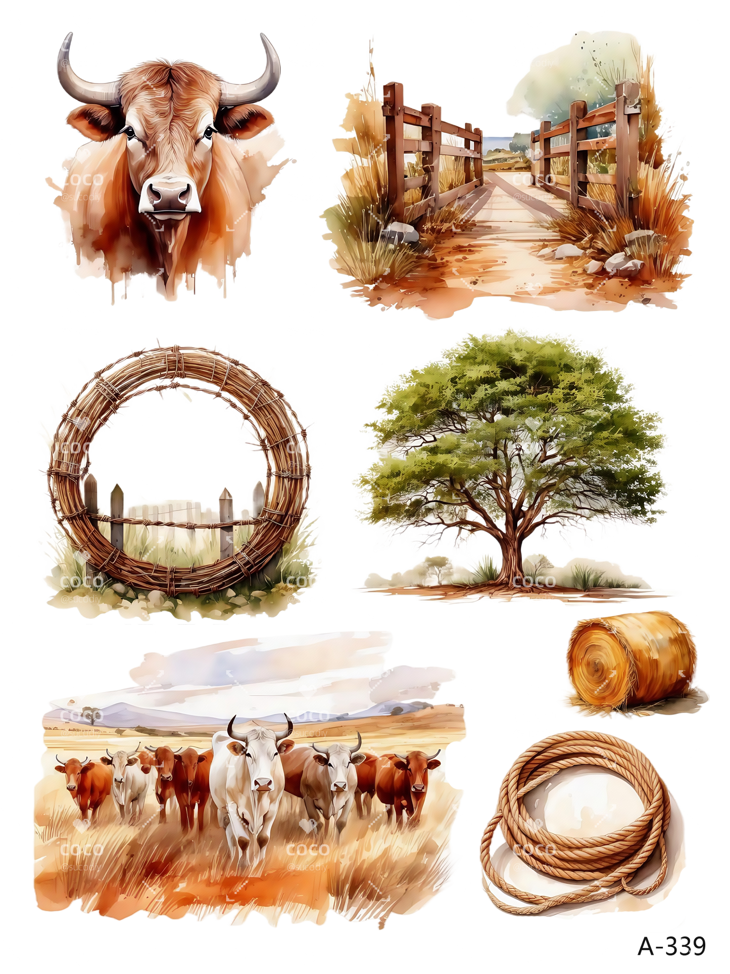 A339-A342 embossed sticker A339 embossed sticker