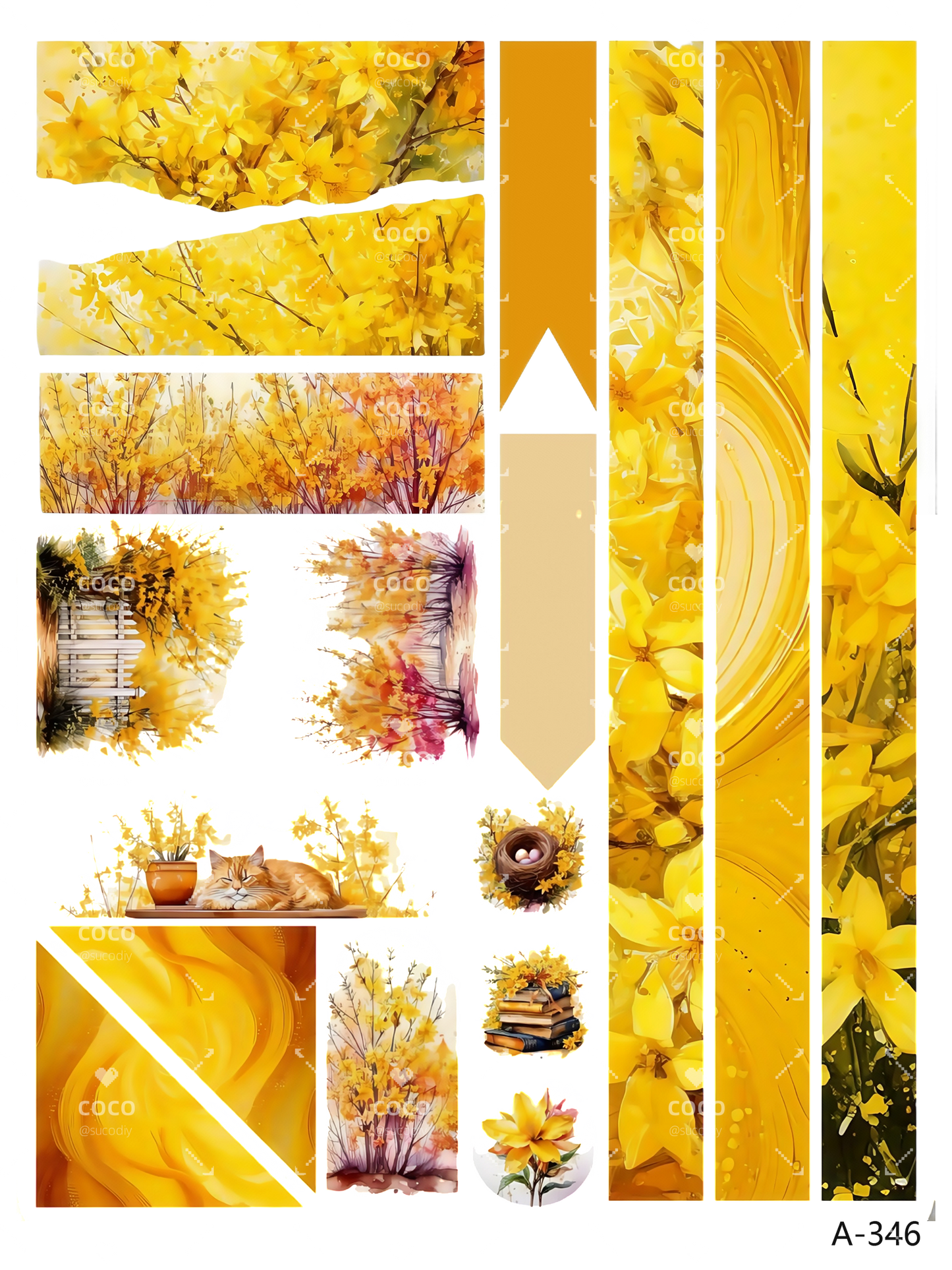 A343-A346 embossed sticker A346 embossed sticker