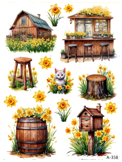 A358-A359 embossed sticker