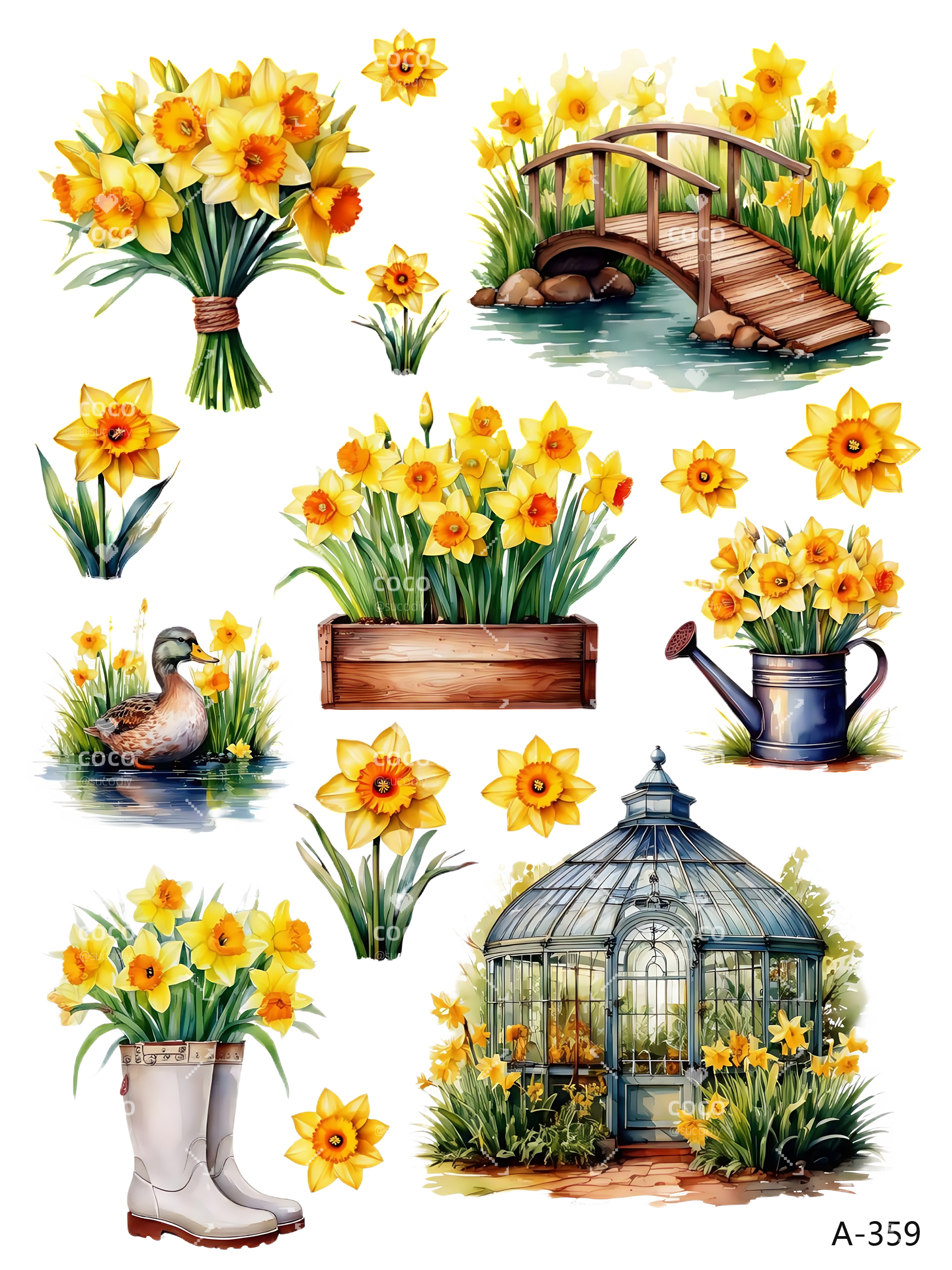 A358-A359 embossed sticker