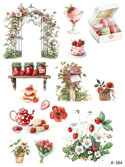 A382-A385 embossed sticker