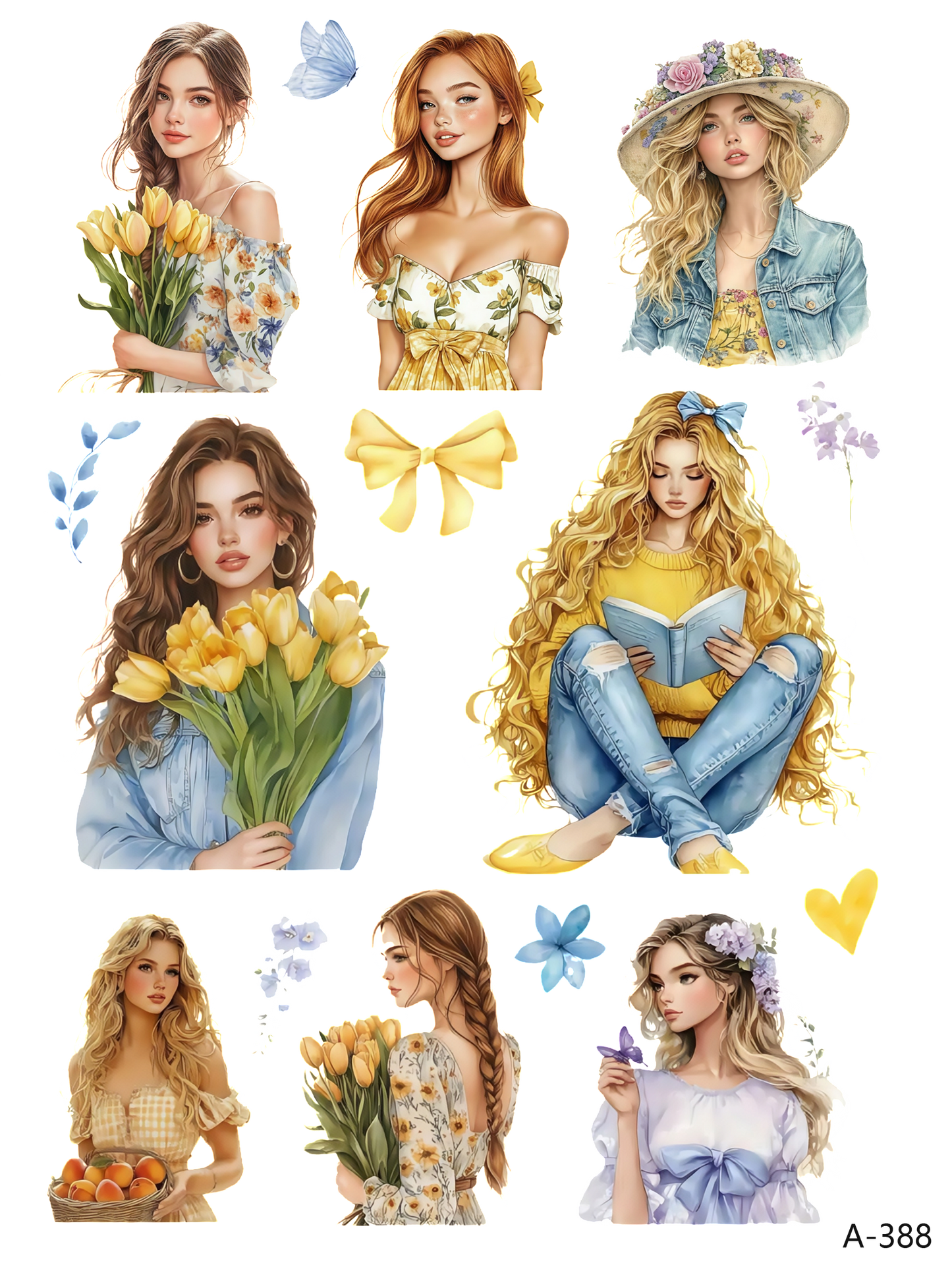 A387-A388 embossed sticker A388 embossed sticker