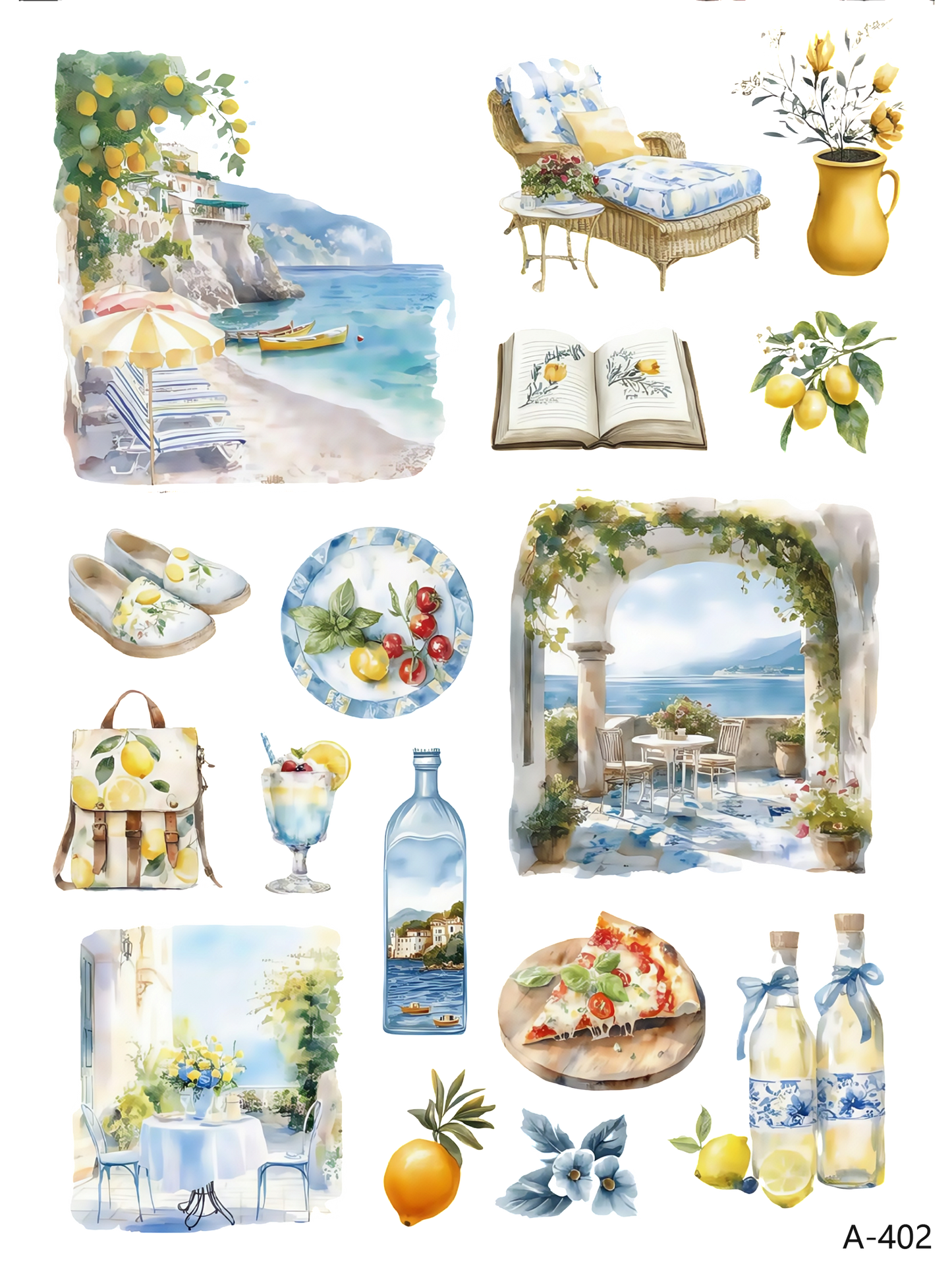 A389-A402 embossed sticker A402 embossed sticker