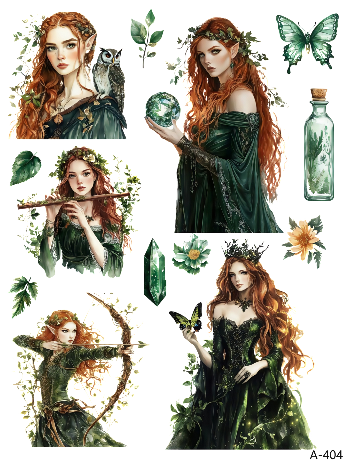 A404-A409 embossed sticker A404 embossed sticker