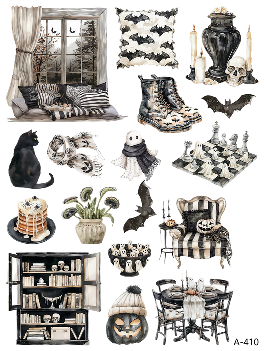 A410-A411 embossed sticker A410 embossed sticker