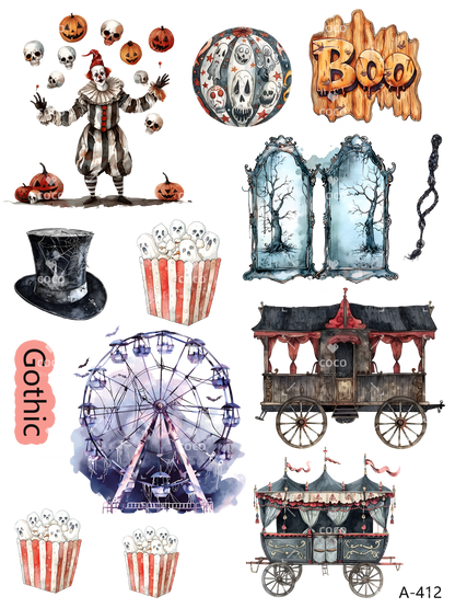 A412-A422 embossed sticker