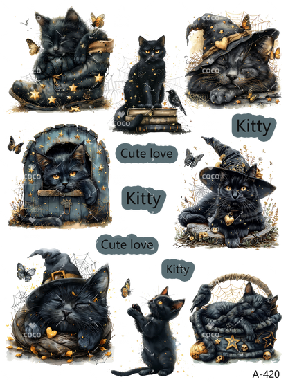 A412-A422 embossed sticker A420 embossed sticker