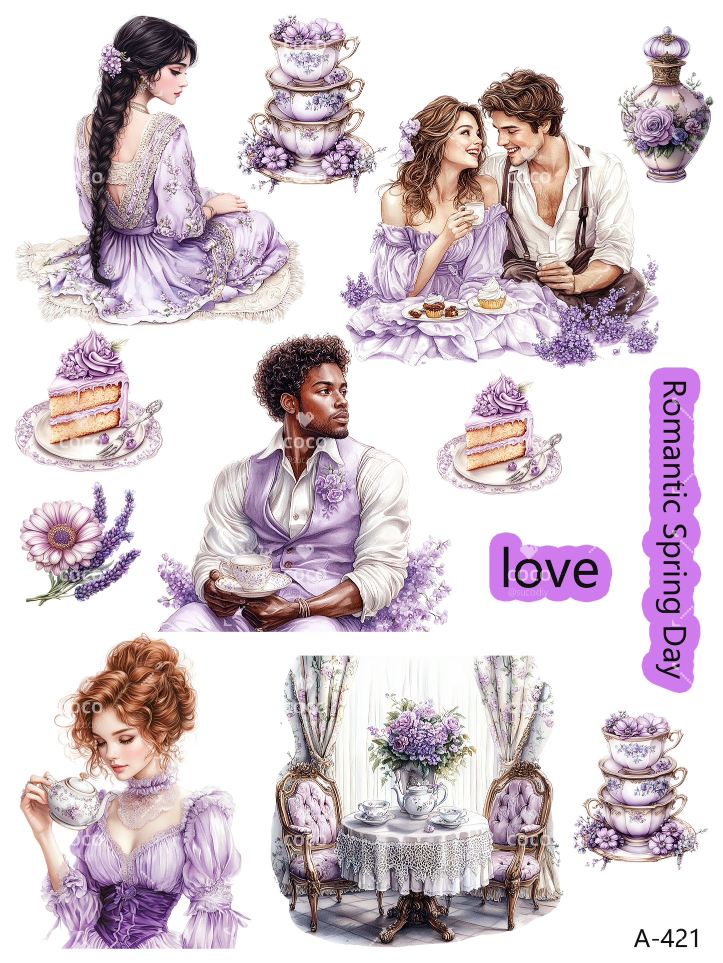 A412-A422 embossed sticker A421 embossed sticker