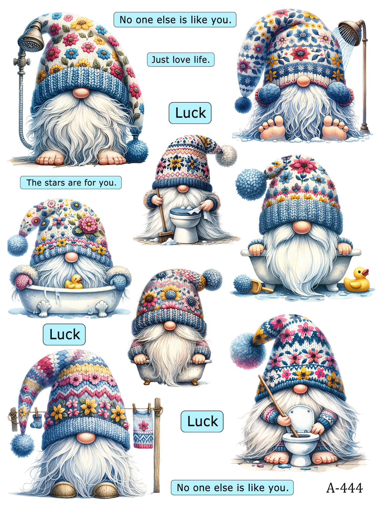 A423-A445 embossed sticker A444 embossed sticker