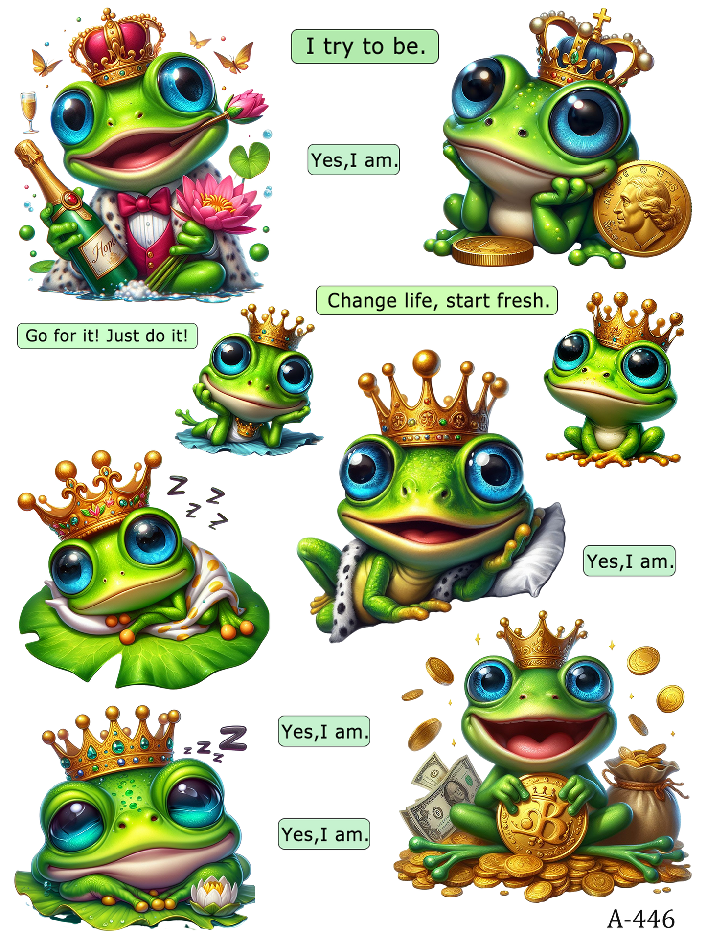 A446-A455 embossed sticker A446 embossed sticker