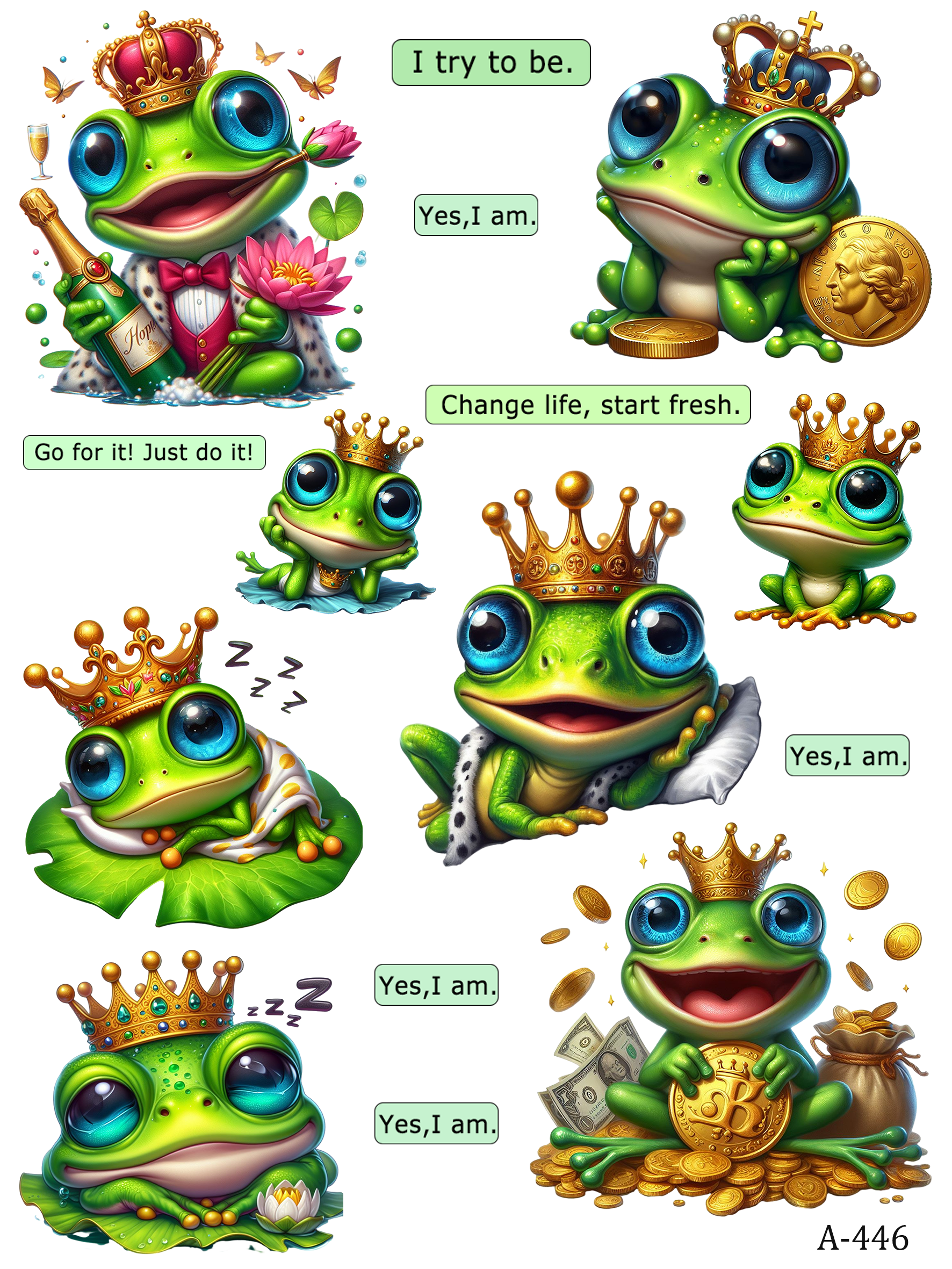 A446-A455 embossed sticker A446 embossed sticker