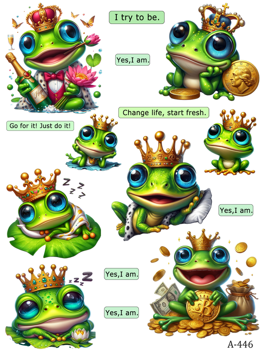 A446-A455 embossed sticker A446 embossed sticker