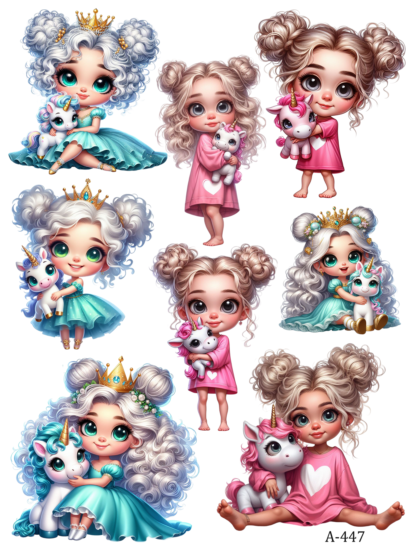 A446-A455 embossed sticker A447 embossed sticker