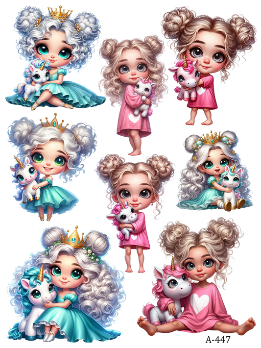 A446-A455 embossed sticker A447 embossed sticker