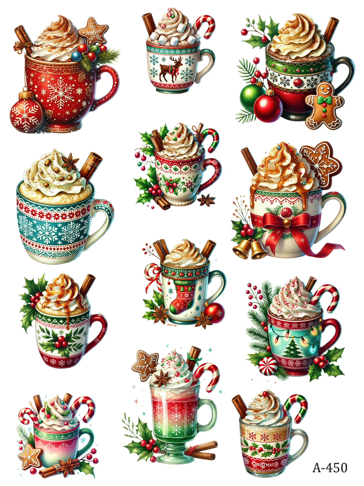 A446-A455 embossed sticker A450 embossed sticker