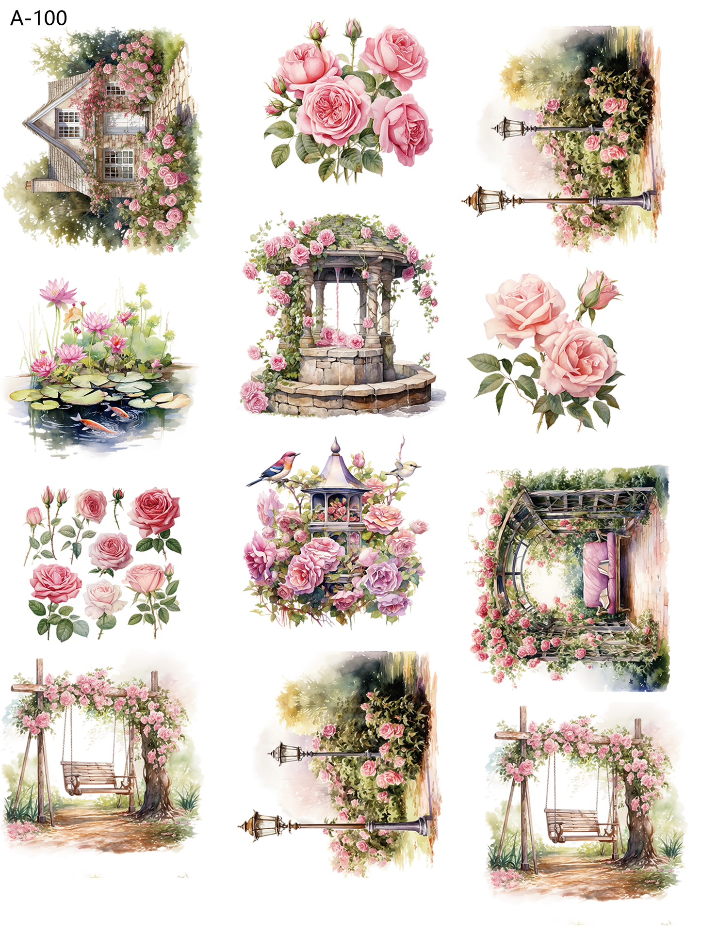 A100 embossed sticker A100 pre-cut embossed sticker (5.91*7.87 inch)