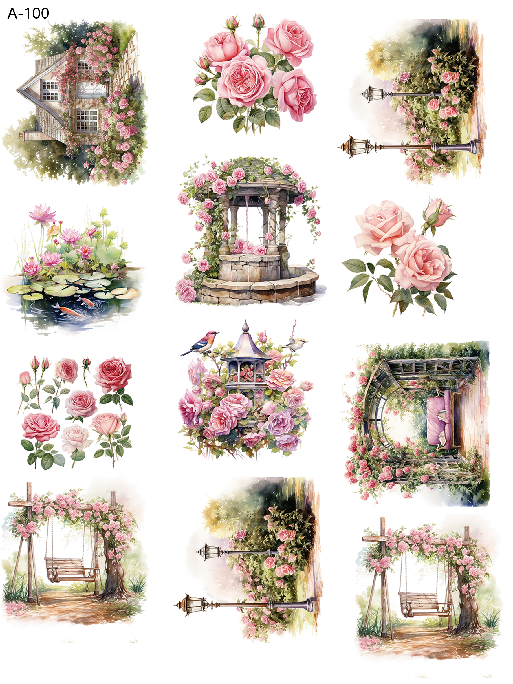 A100 embossed sticker A100 pre-cut embossed sticker (5.91*7.87 inch)