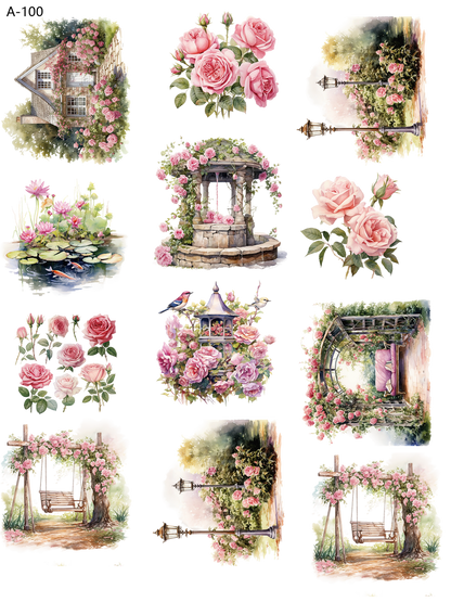 A100 embossed sticker A100 pre-cut embossed sticker (5.91*7.87 inch)