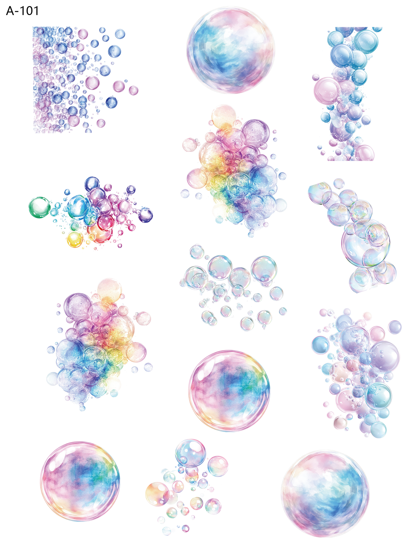 A101 embossed sticker A101 pre-cut embossed sticker (5.91*7.87 inch)