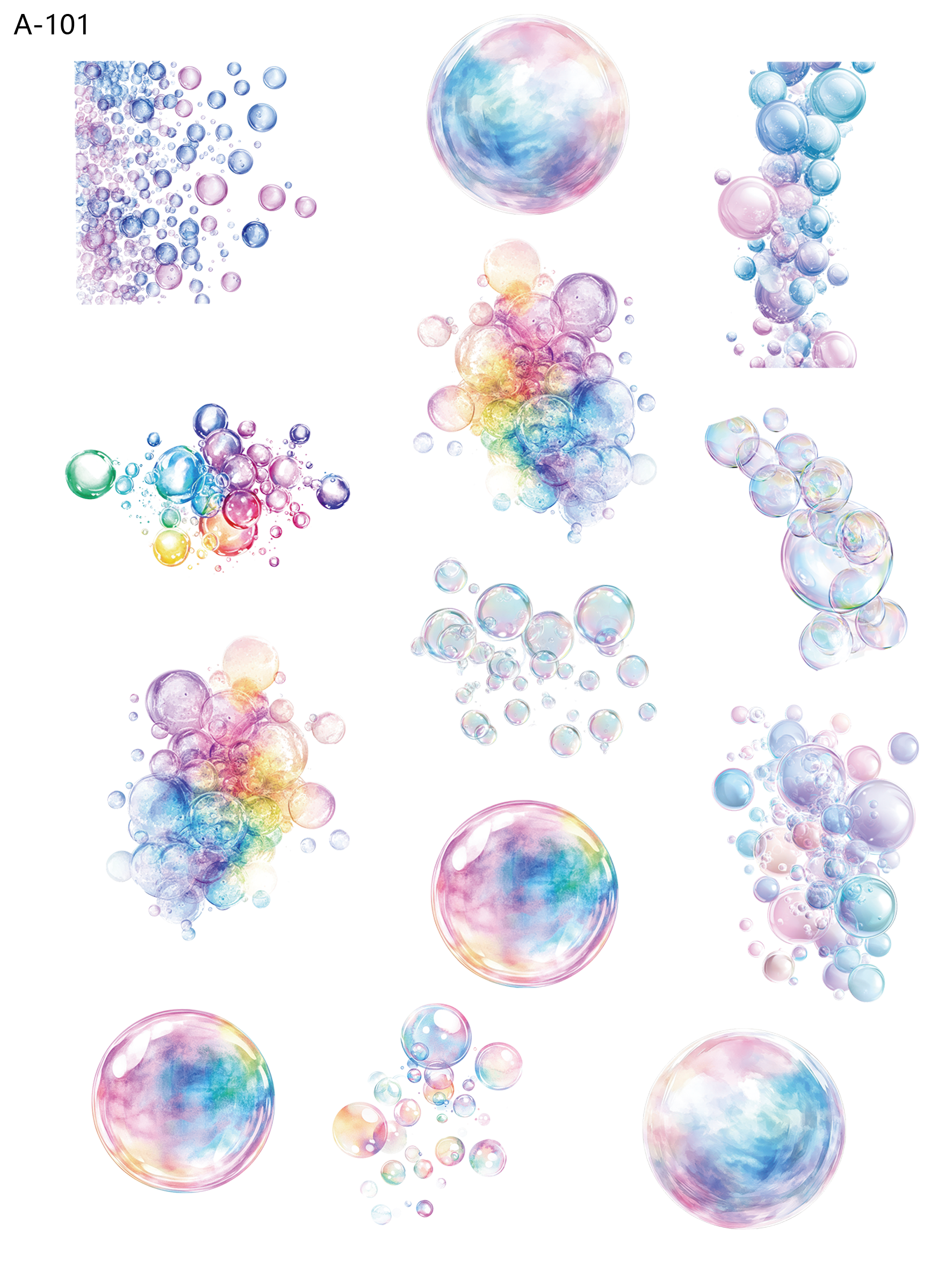 A101 embossed sticker A101 pre-cut embossed sticker (5.91*7.87 inch)