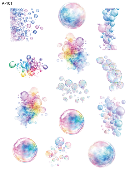 A101 embossed sticker A101 pre-cut embossed sticker (5.91*7.87 inch)