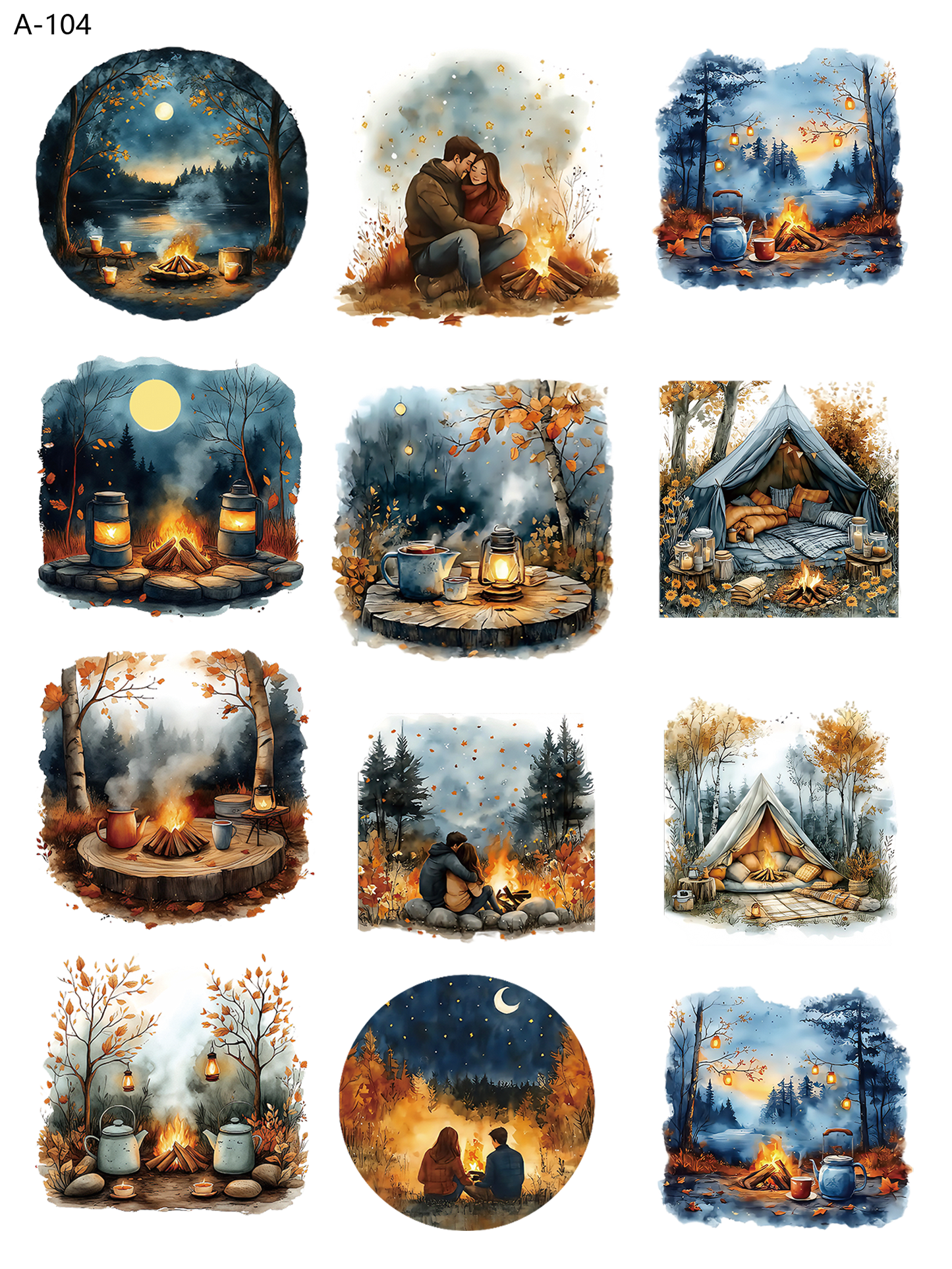 A104 embossed sticker A104 pre-cut embossed sticker (5.91*7.87 inch)