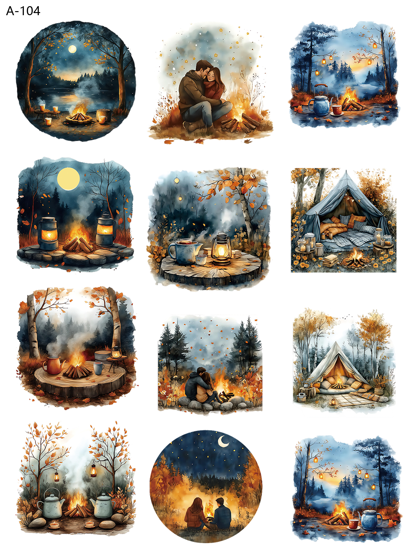 A104 embossed sticker A104 pre-cut embossed sticker (5.91*7.87 inch)