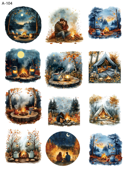 A104 embossed sticker A104 pre-cut embossed sticker (5.91*7.87 inch)