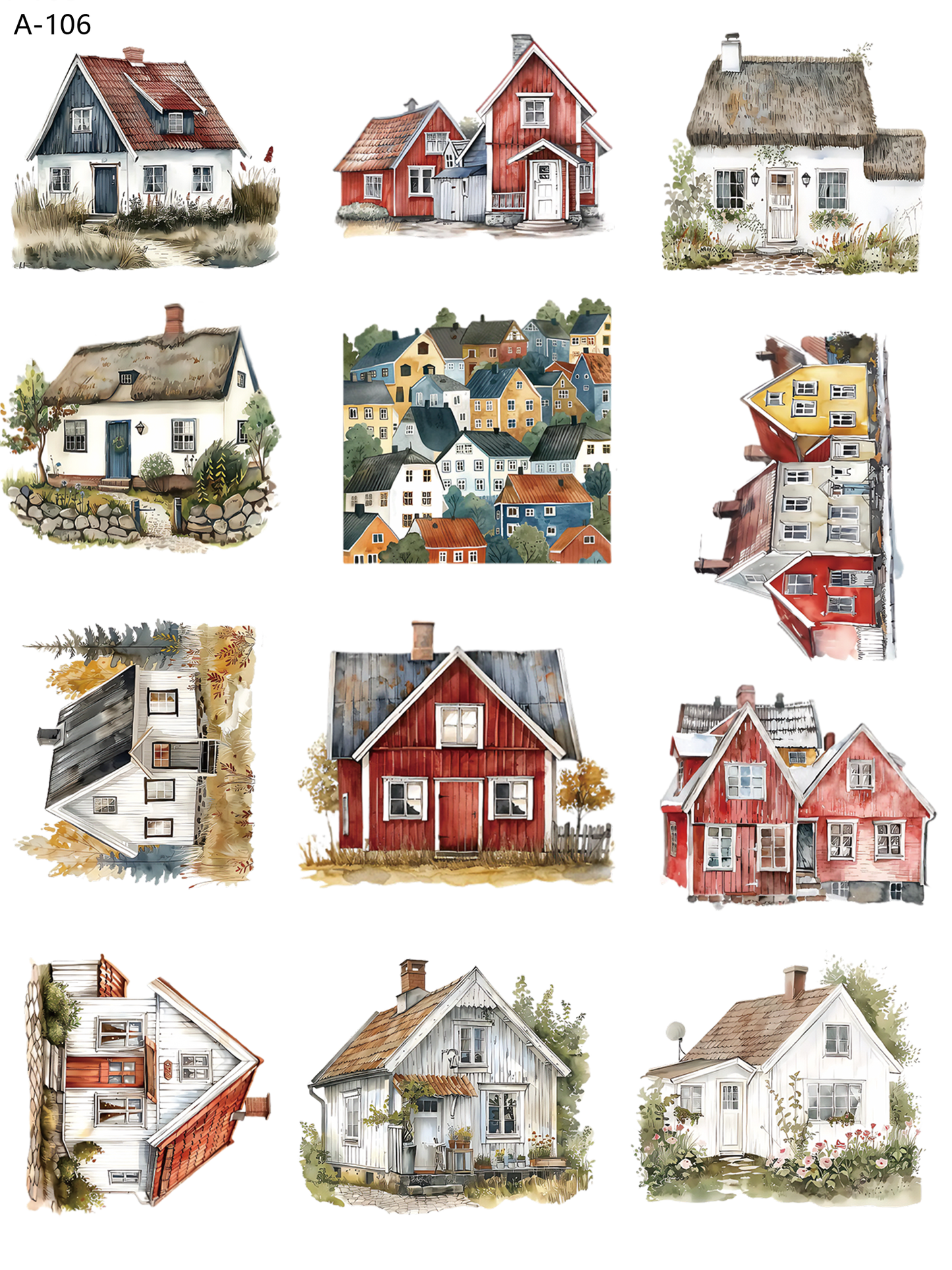 A106 embossed sticker A106 pre-cut embossed sticker (5.91*7.87 inch)