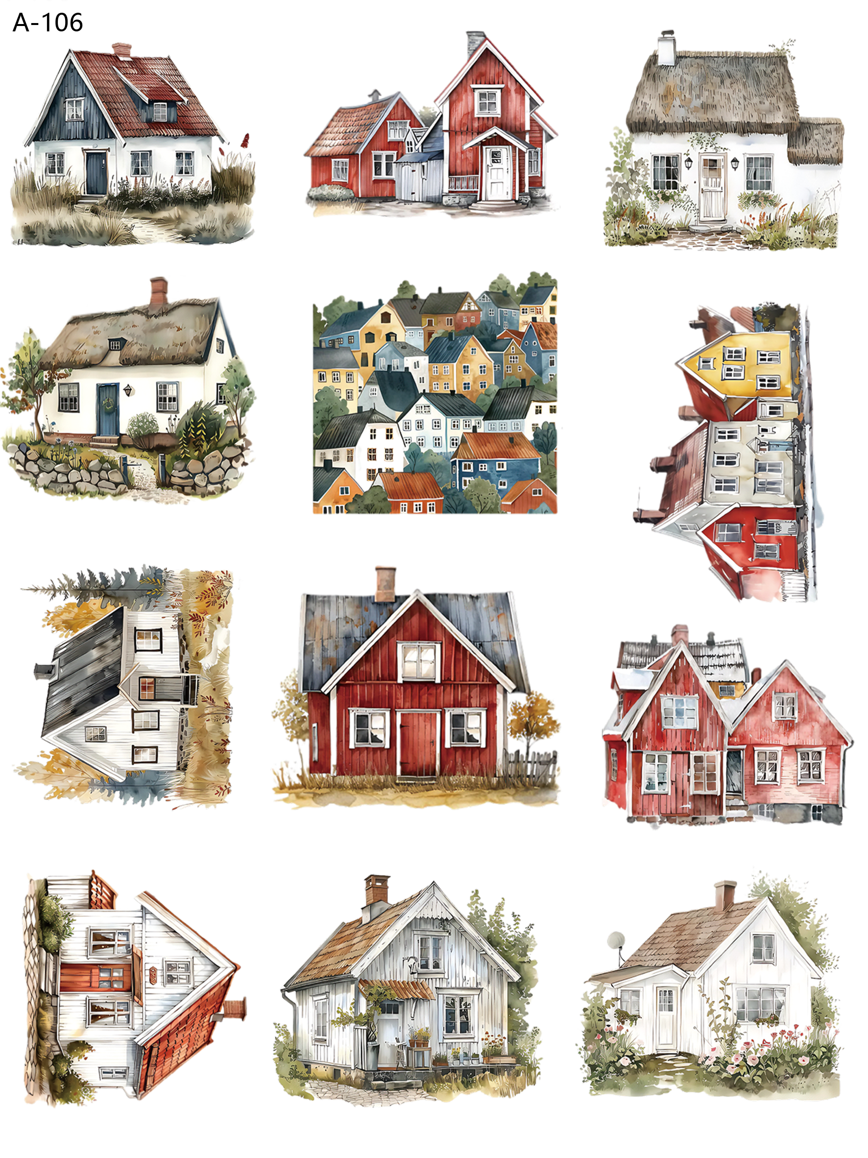 A106 embossed sticker A106 pre-cut embossed sticker (5.91*7.87 inch)